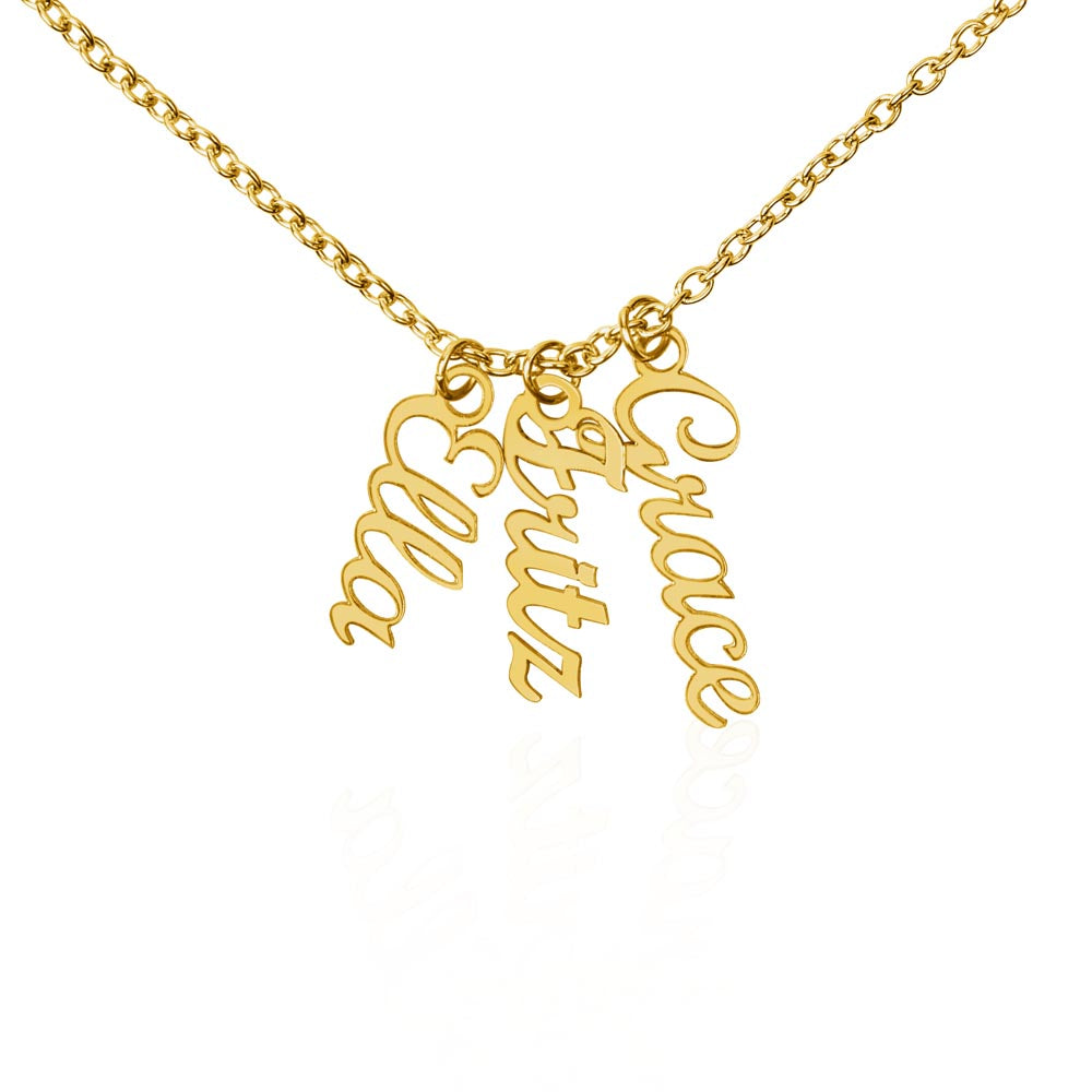 CUSTOM: Multiple Vertical Name Necklace