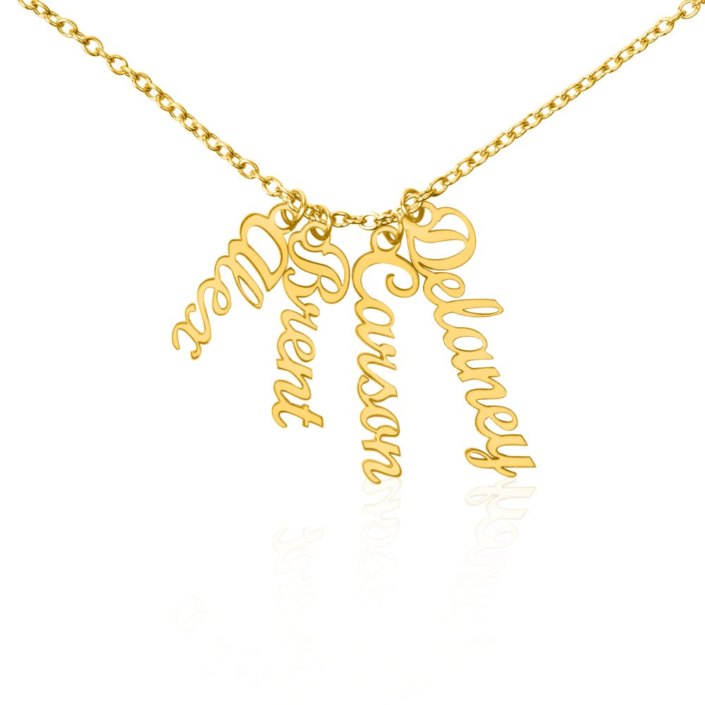 CUSTOM: Multiple Vertical Name Necklace