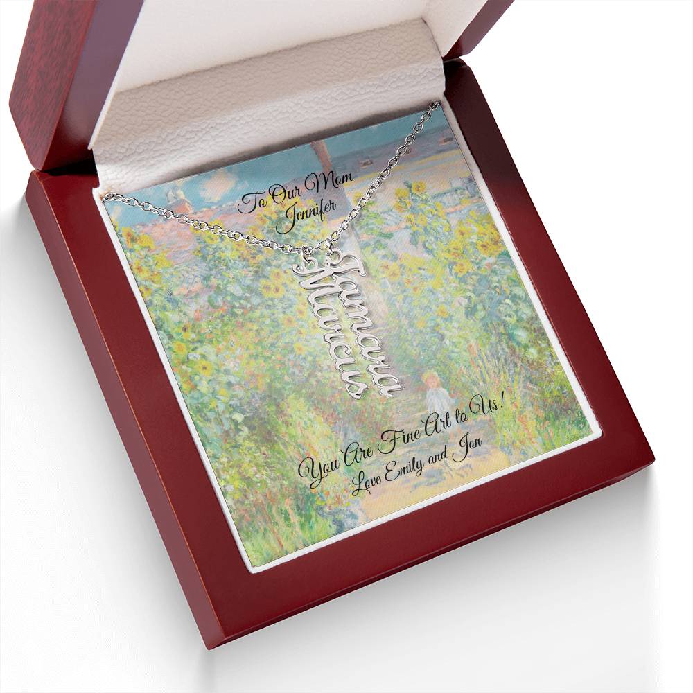 CUSTOM: Multiple Vertical Name Necklace