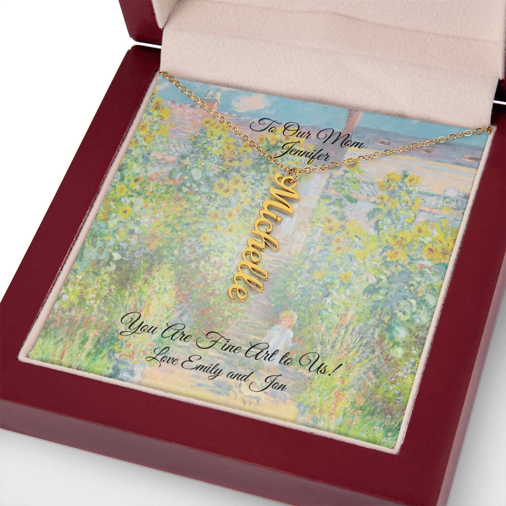 CUSTOM: Multiple Vertical Name Necklace