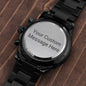 For HIM: CUSTOM Chronograph Watch - Black