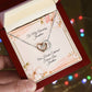 CUSTOM:  Interlocking Heart Necklace - Personalize Your Message.