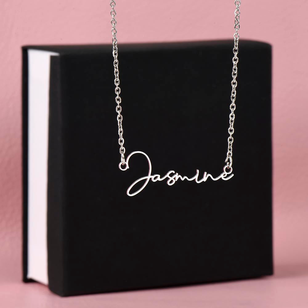 For DAUGHTER: Signature Style Name Necklace  HURRY, WHILE SUPPLIES LAST!