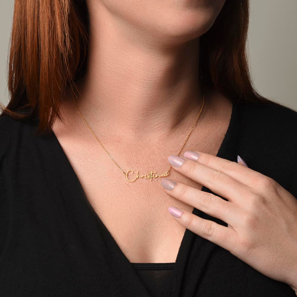 For DAUGHTER: Signature Style Name Necklace  HURRY, WHILE SUPPLIES LAST!