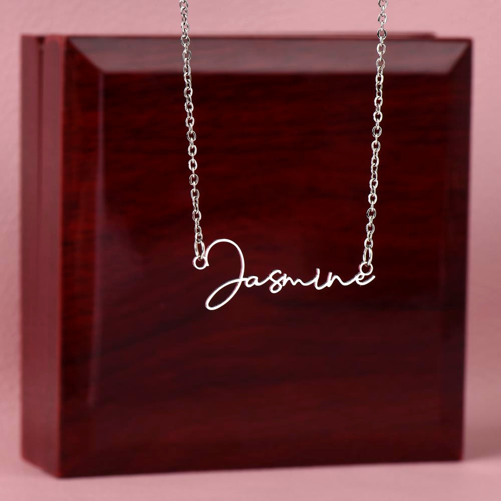 For DAUGHTER: Signature Style Name Necklace  HURRY, WHILE SUPPLIES LAST!