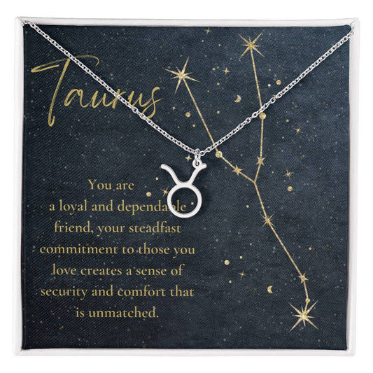 For The STYLEFLUENCER: Zodiac Symbol Necklace (Taurus)