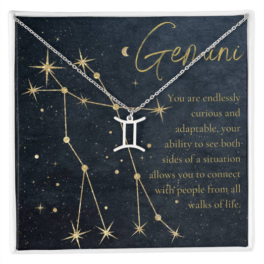 For The STYLEFLUENCER: Zodiac Symbol Necklace (Gemini)