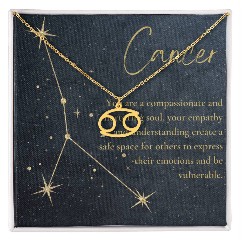 For The STYLEFLUENCER: Zodiac Symbol Necklace (Cancer)