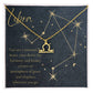 For The STYLEFLUENCER: Zodiac Symbol Necklace (Libra)