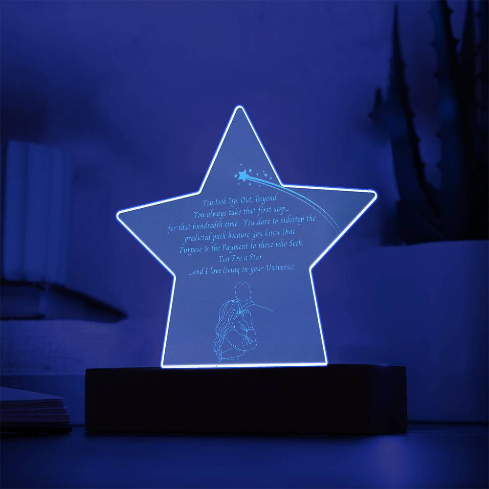 For FAMILY: Engraved Acrylic Star Plaque (Significant Other)