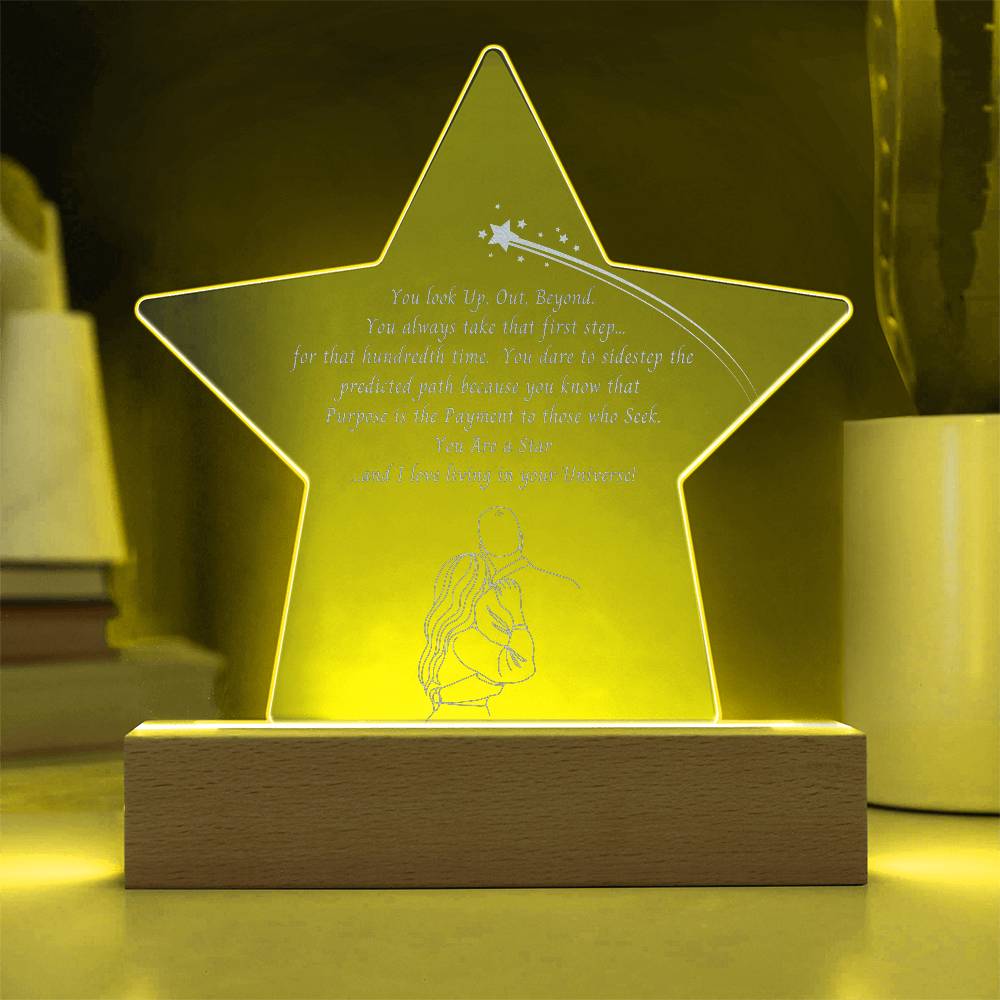 For FAMILY: Engraved Acrylic Star Plaque (Significant Other)