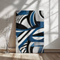 For FAMILY: Gallery  Wrapped  Canvas  "Zebra Blue"