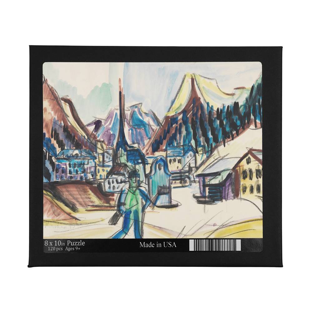 For FAMILY: 120pcs Puzzle "Landscape near Davos in Winter"